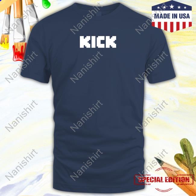 Official Kick Merch Kick Black White T Shirt