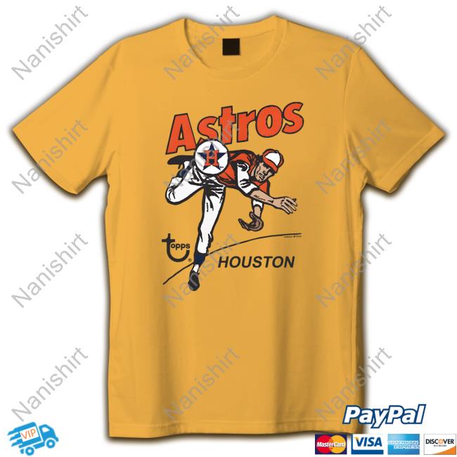 Official Houston Astros Homage x Topps Gold Tri-Blend Shirts