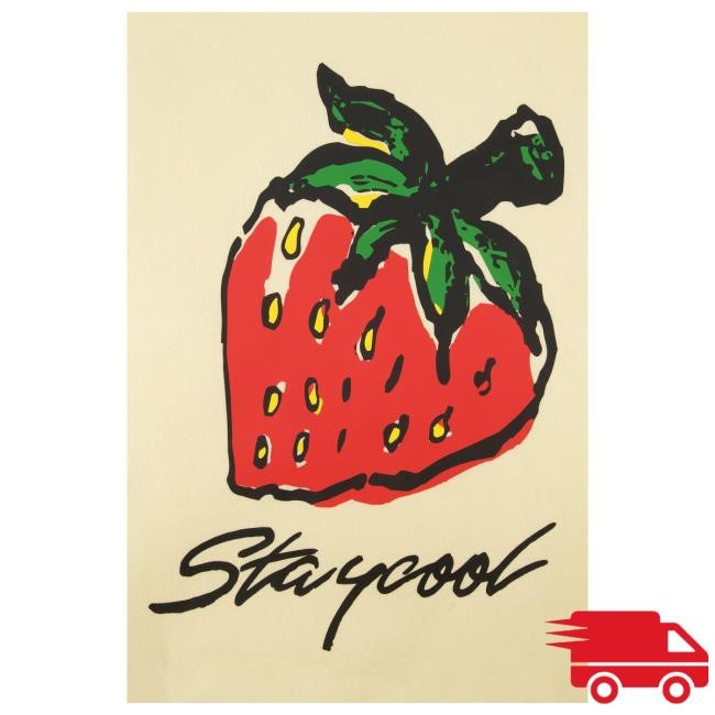 Official Stay Cool Clothing Store Staycool Strawberry Sweatshirts (Cream) StaycoolNyc