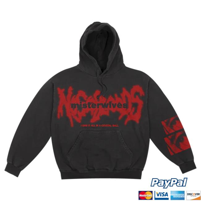 Official MisterWives Merch Store MisterWives Nosebleeds Faded Black Sweatshirt