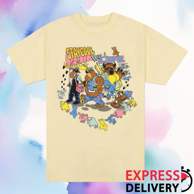 Official Stay Cool Clothing Store Staycool Wild Life Shirt New (Cream) StaycoolNyc