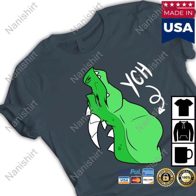Slosh Dog Dragon Gulp Ych Crewneck Sweatshirt Green