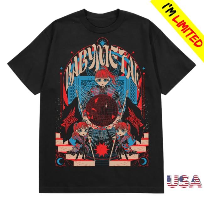 Baby Metal Official Merch Store New World Tour 2024 Top Shirt