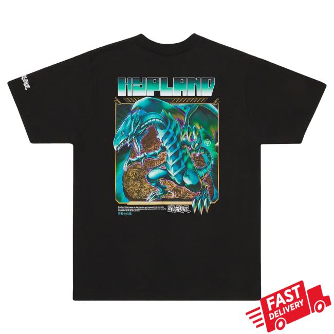 Official Hypland Clothing Merch Store Hypland Yugioh Blue Eyes Tee (Black)