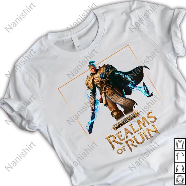 Warhammer Merch Warhammer Age Of Sigmar: Realms Of Ruin White Shirt