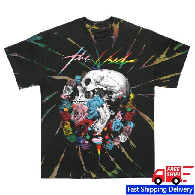 Shop The Used Store Merch We Are The Used Pride Roses Dye Shirts