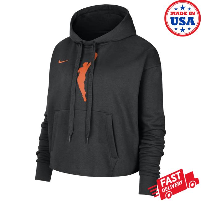 Official Seattle Storm Merch Store Seattle Storm League Logo Crop Hoody (Black)