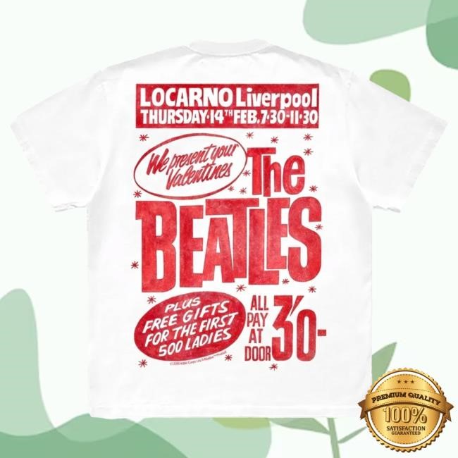 Retro Valentine's Day '63 T-Shirt The Beatles Print Merch Visual Valentine's Day '63 T-Shirt The Beatles Tour Shirt
