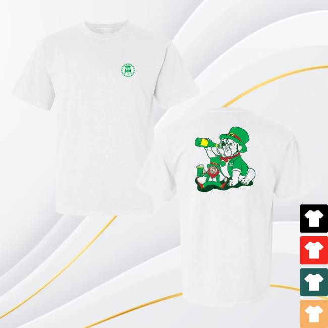 Official Barstool Sports Merch Store Barstool U Bulldog St. Patrick's Day Popover Shirt from Barstool U Barstool Sports Apparel Clothing Shop BarstoolSports