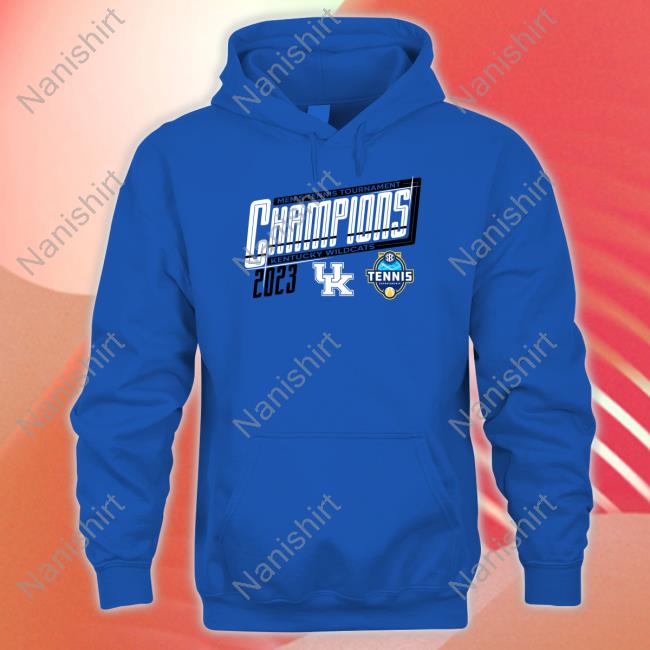 Official NCAA Shop Kentucky Wildcats 2023 Sec Men's Tennis Tournament Champions T-Shirt