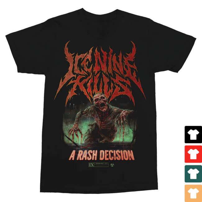 Official Ice Nine Kills Merch Store Patient Zero Tshirt Ice Nine Kills Clothing Shop Ink Merch IceNineKills