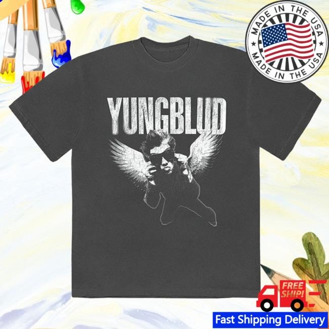 Yungblud Official Store Vintage Wash Wings New Shirt Yungblud