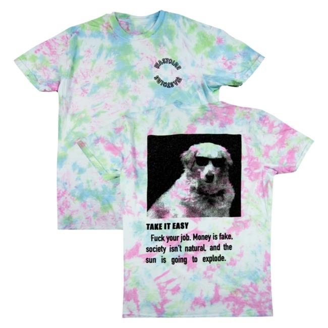 Official Hello Merch Wastoids Take It Easy Tie Dye Tees Hellomerch