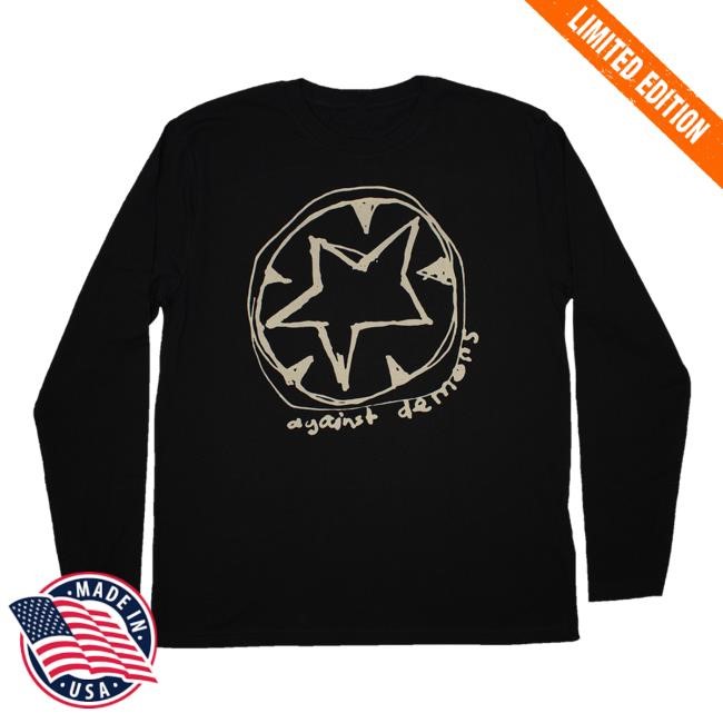 Radiohead Official Merch Store Against Demons Black Vintage Long Sleeve T Shirt Radiohead Clothing Apparel Muse Shop W.A.S.T.E. UK