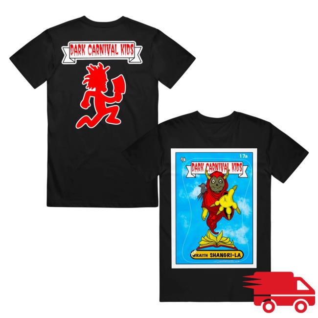 Official Psychopathic Merch Insane Clown Posse Dark Carnival Kids Shangri-La Black Shirt Psychopathicmerch