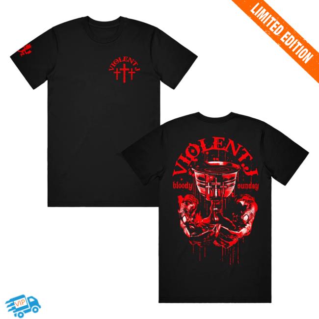 Official Psychopathic Merch Violent J Blood Chalice Black Top Shirt Psychopathicmerch