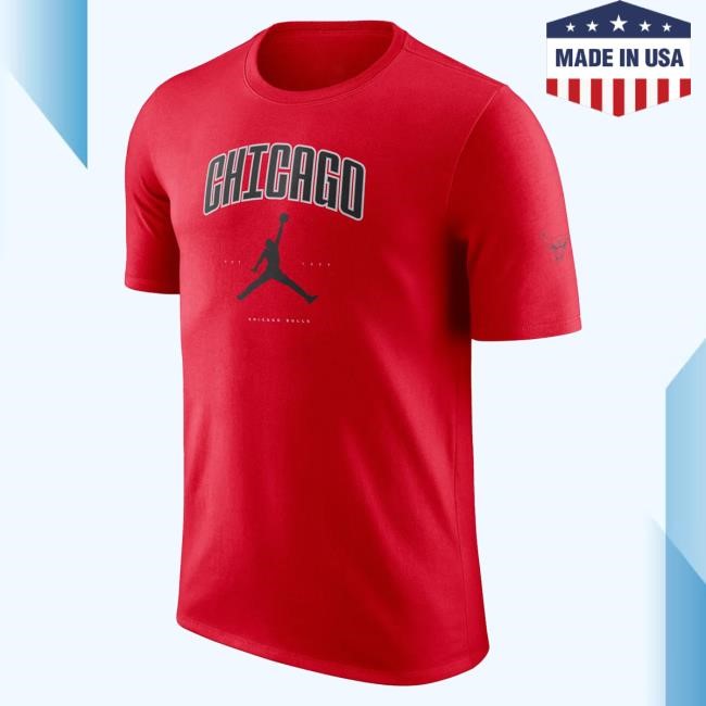 Official Chicago Bulls Jordan City Essential Tees ChicagoBulls