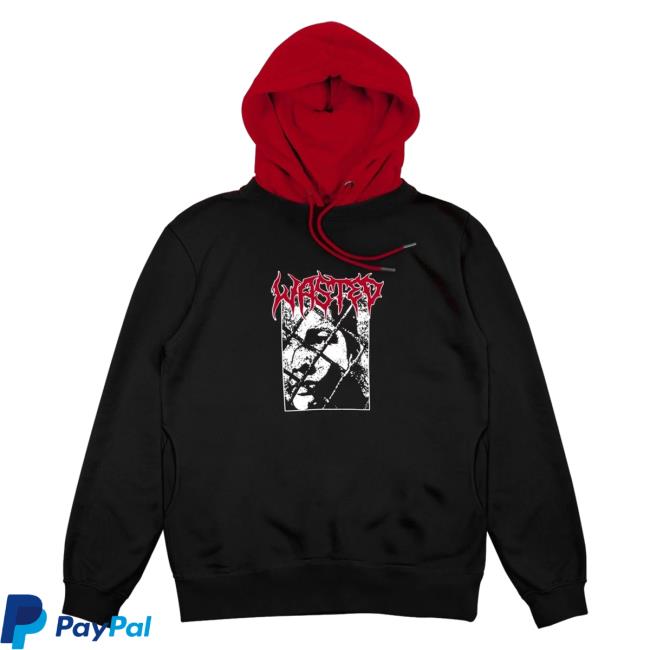Official Wasted Clothing Wasted Paris Telly Wire Attractive Hoodie