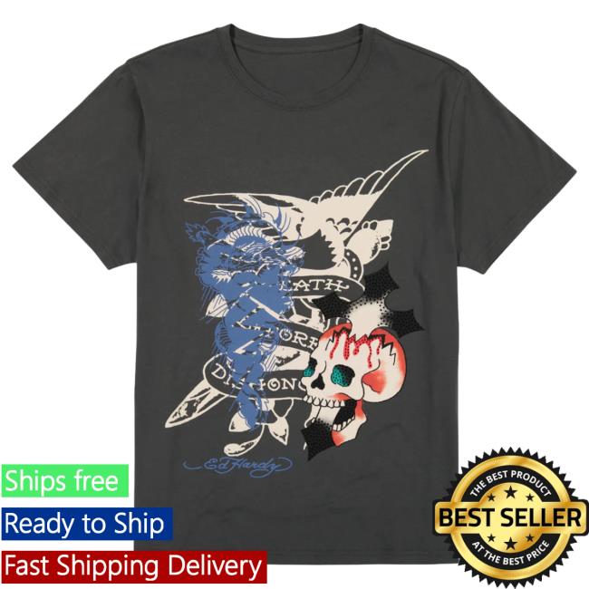 Official Ed Hardy Merch Store Eagle Skull Popover Shirt EdHardy Apparel Clothing Shop