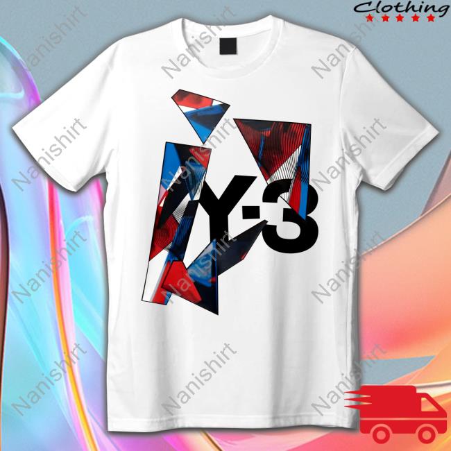 Y-3 Graphic RedBlue Tee Shirt