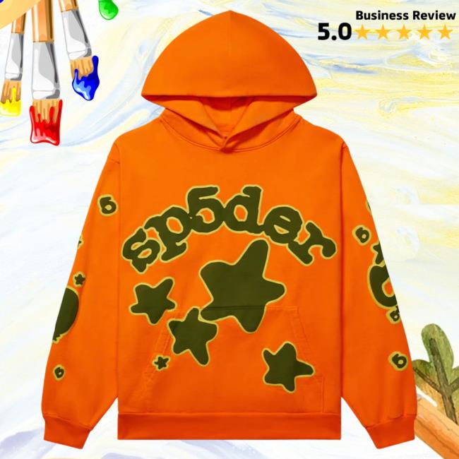 Official Kingspider Mech Store Sp5der Orange Beluga Pullover Sweatshirt Sp5ders Apparel Clothing Shop