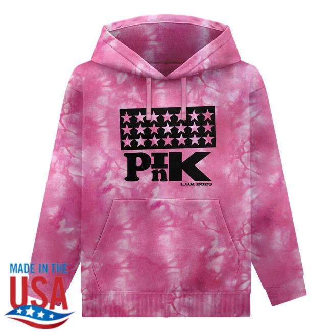Pink Luv Tie Dye Hoodies
