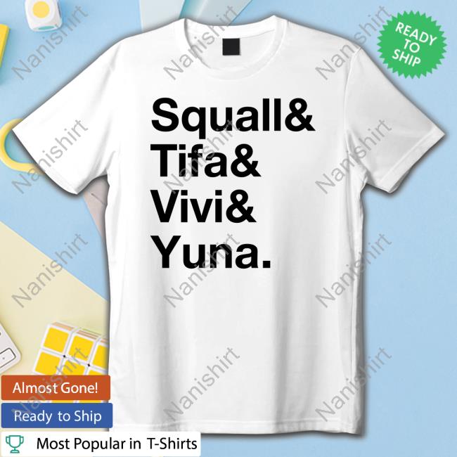 Official Ben Starr Squall & Tifa & Vivi & Yuna T Shirts Final Fantasy The Game Awards