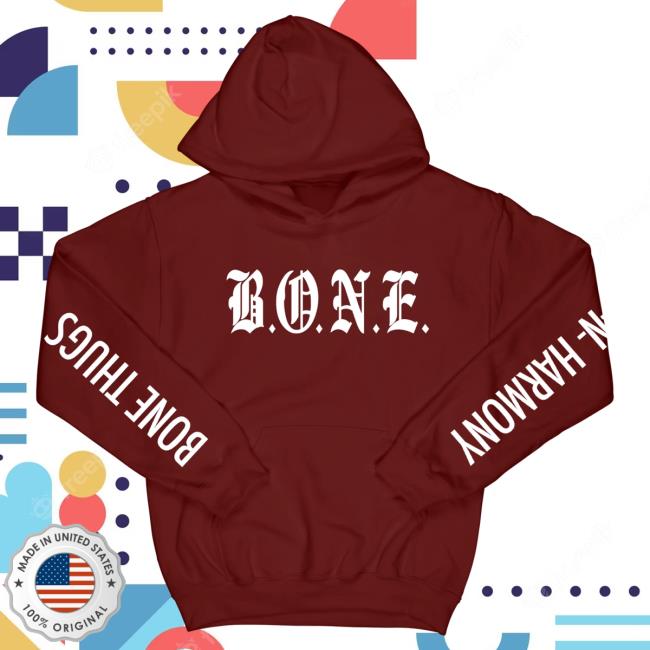 Official Merch Bar Store Bone Thugs-N-Harmony Bone Enterprise Crewneck Burgundy MerchBar BoneThugsnHarmony Apparel Clothing Shop