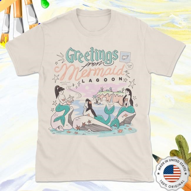 Official The Lost Bros Greetings From Mermaid Lagoon Tee