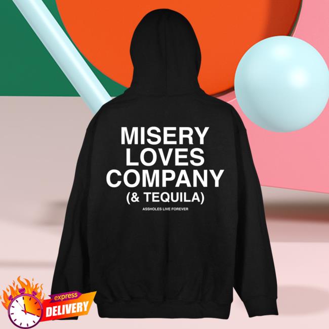 Official Linda Finegold Merch Store Misery Loves Company (& Tequila) Black Attractive Shirt Lindafinegold Clothing Shop
