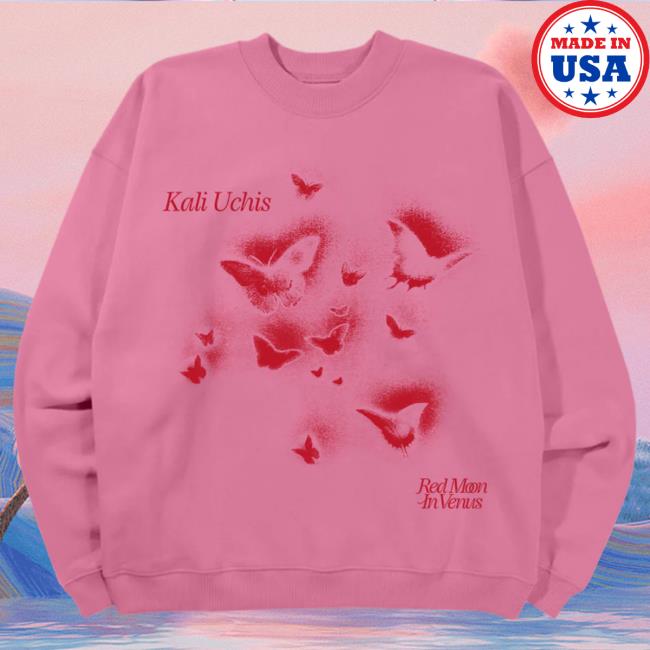 Official Kali Uchis Merch Store Pink Butterfly Hoodie Kaliuchis Clothing Shop
