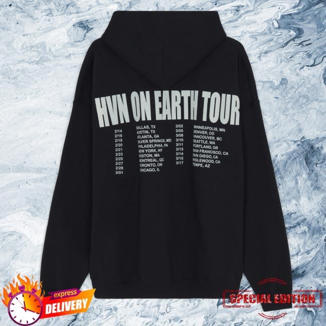 Official Lil Tecca Merch Store Hvn On Earth Tour Ipod Hooded Sweatshirt Official Lil Tecca Merch Store Hvn On Earth Tour Ipod Pullover Hoodie