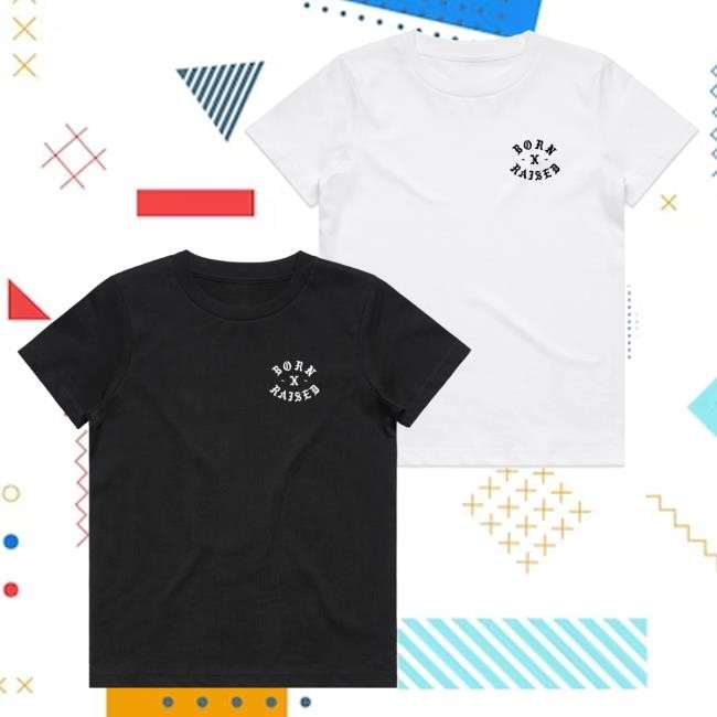 Official Born X Raised Merch Store Shop Our Father Youth Tee: Black BornxRaised