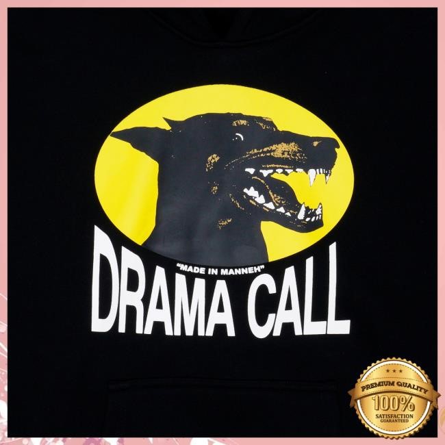 Drama Call Dogg Popover Hoodie (Black)