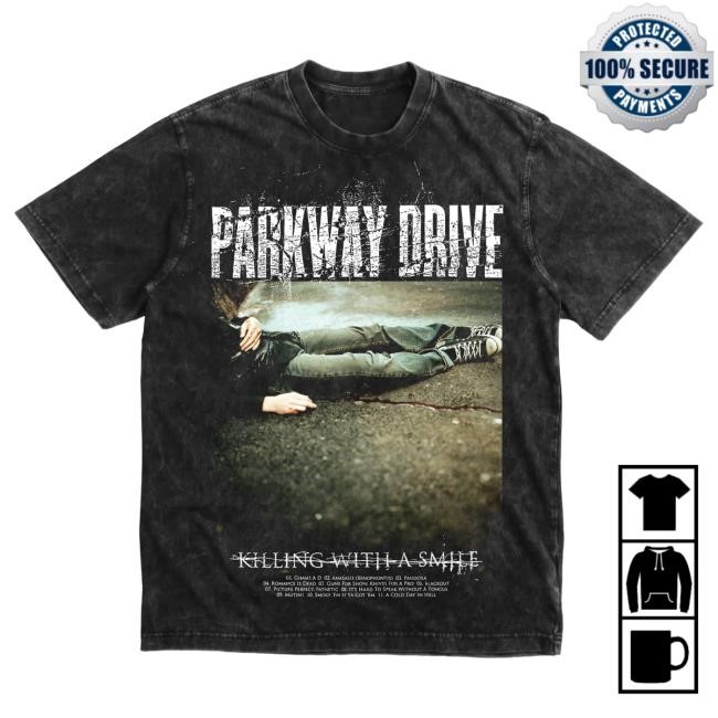 Official Parkway Drive Shop Parkway Drive - Killing With A Smile Shirt - ParkwayDrive