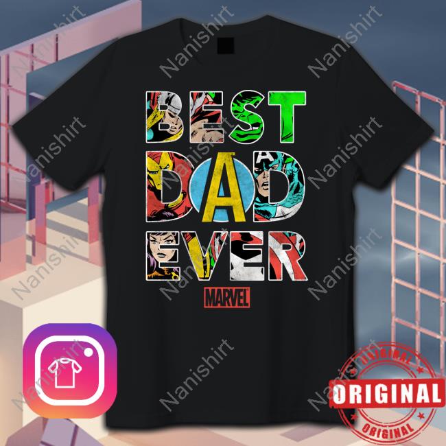 Official Marvel Best Dad Ever Shirt