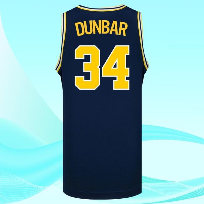Michigan Wolverines #34 Aaiyanna Dunbar Student Athlete Blue Women's Basketball Jersey New Shirt | The M Den Official Merch Store Shop