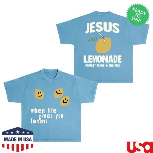 Official Forrest Frank Merch Store Jesus Lemonade Black Tees