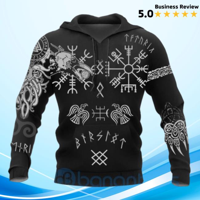 Official Banantees Huginn And Muninn Viking All Over Printed 3D T Shirt