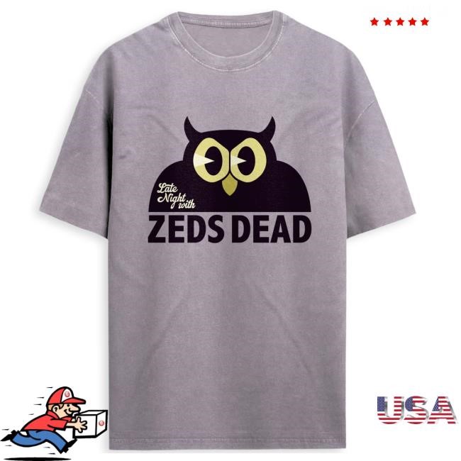 Official Zeds Dead Merch Zeds Dead - Late Night - Orchid Stone Wash T Shirt