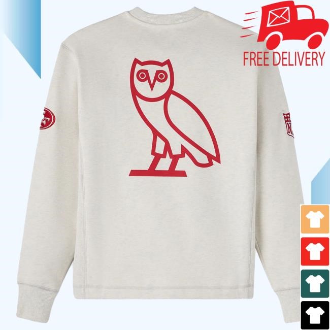 OVO x 49ers NFL Football fleece sweatshirt crafted for fan wardrobe rotation
