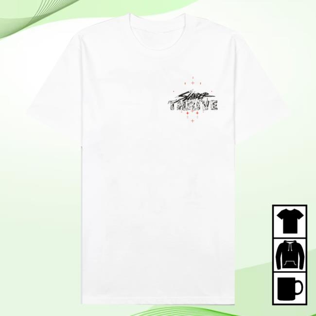 Official Slander Merch Sequence White Top Shirt