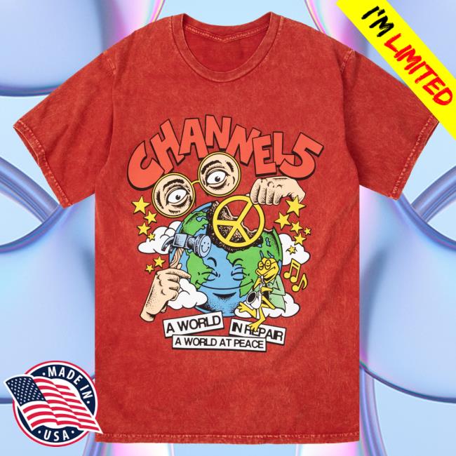 Official Channel 5 Merch Store Channel 5 A World In Repair | Mineral Dye Attractive Shirt Channel 5 Apparel Clothing Shop