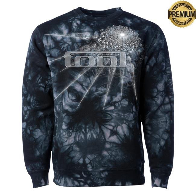 Official Tool Muisc Band Clothing Store Shop Phurba Tie Dye Crew neck Sweatshirt ToolBand ToolMusic Merch Tie-Dye