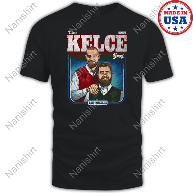 Jason Kelce & Travis Kelce The Kelce Bros WHT Top Shirt