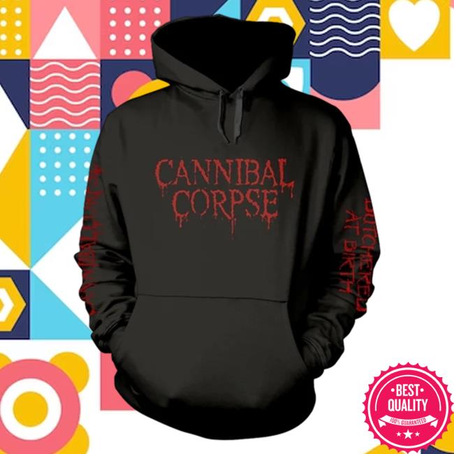Official Night Shift Store Shop Cannibal Corpse - Butchered At Birth (Explicit) Crewneck Sweatshirt Nightshift Merch