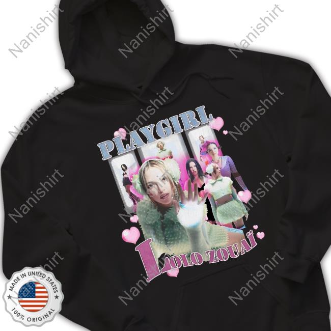 Official Playgirl Merch World Tour Lolo Zouaï 2023 Lolo Rap Tee
