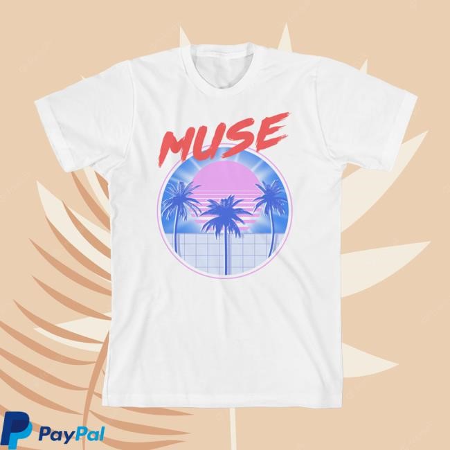 Official Muse Clothing Store Spring Palm Euro Tour Tee Shirt | Muse