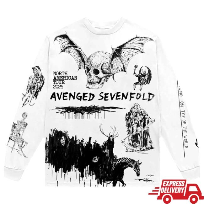 Official A7x World Merch Shop Avenged Sevenfold 2024 Tour Libad L/S