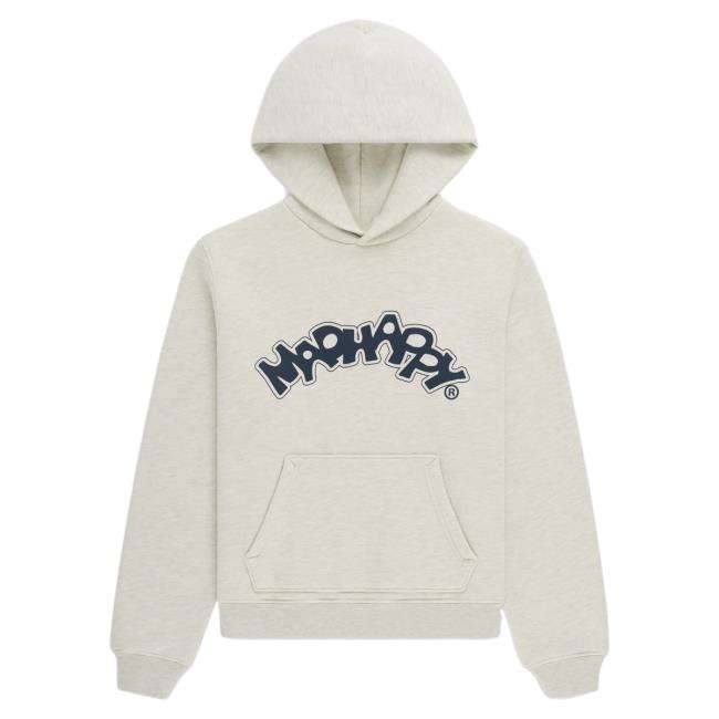 Official Madhappy Clothing Merch Store Our Seasonal Graphics Burst Hooded Sweatshirt Oatmeal Mad Happy Shop